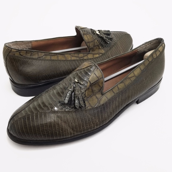 stacy adams snakeskin men's shoes